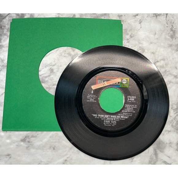 The Four Tops One Chain Don't Make No Prison / Turn On the Light 45 Soul 1970s - Picture 3 of 6